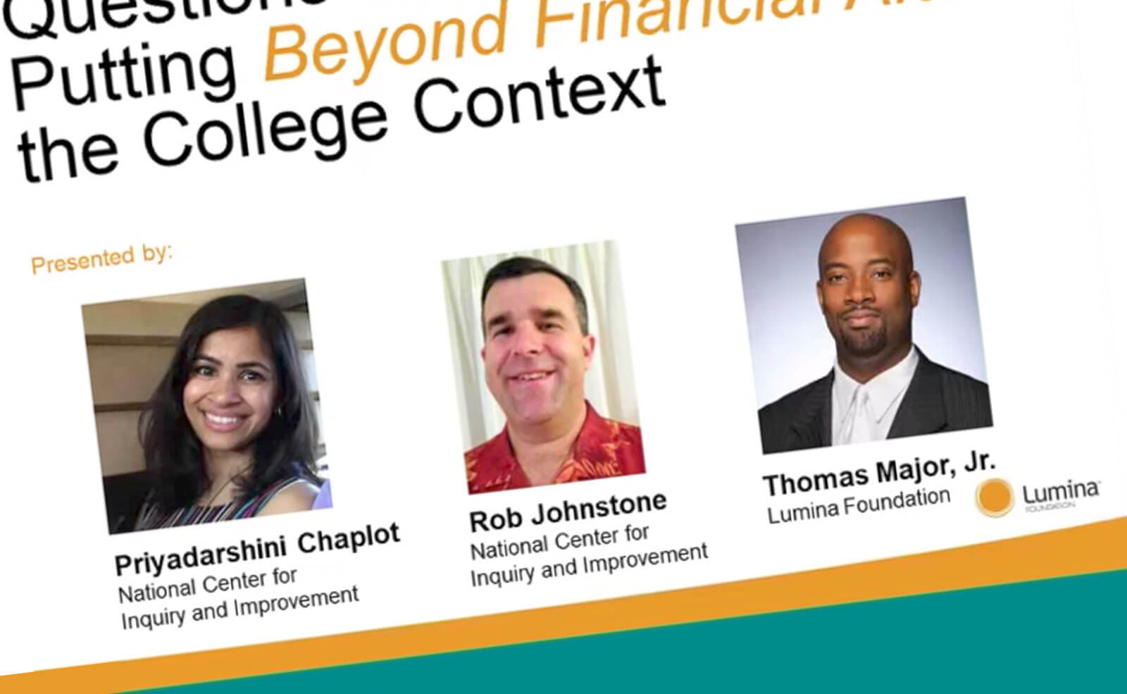 Questions and Answers on Lumina's Beyond Financial Aid Guidebook	